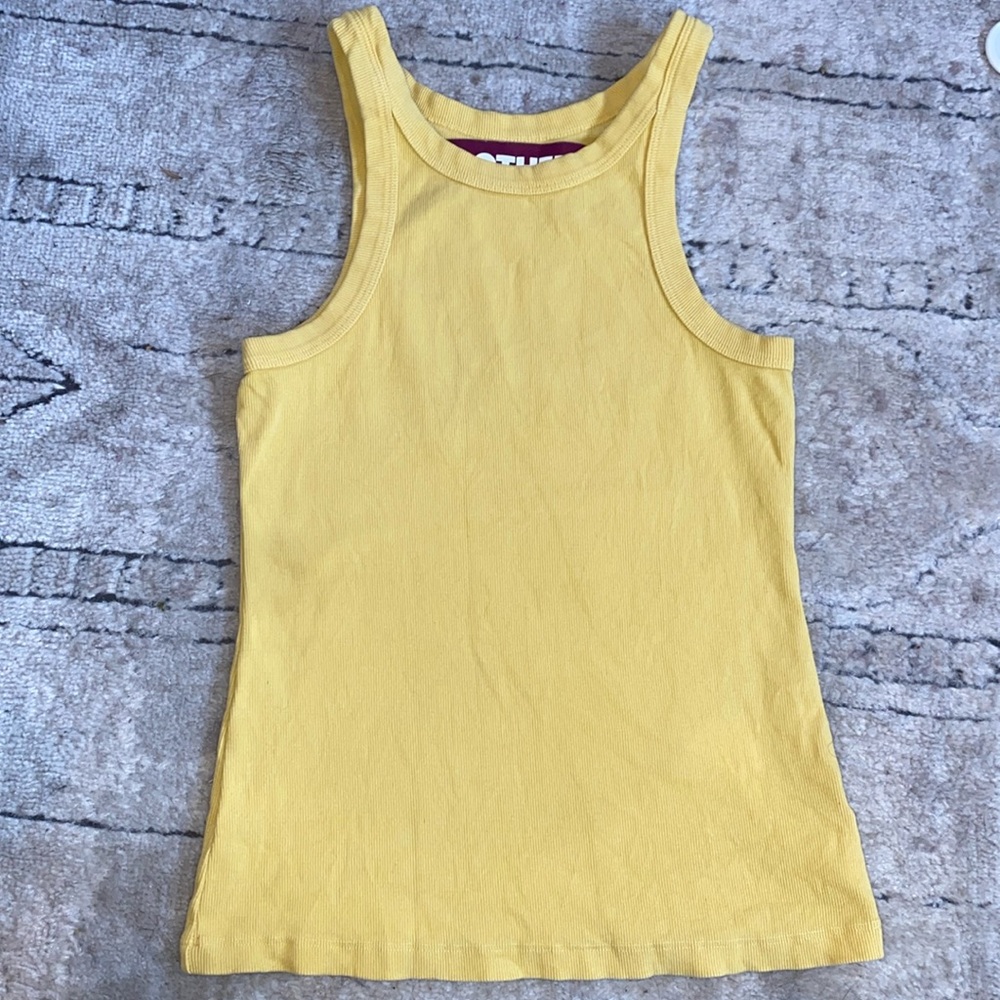 MOTHER “THE CHIN UPS TANK” IN YELLOW SIZE S